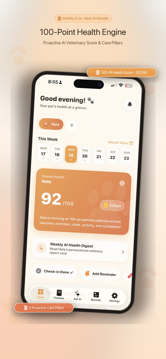 PawPilot AI Health Dashboard