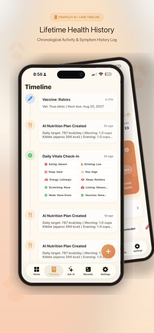Care Timeline & Logs